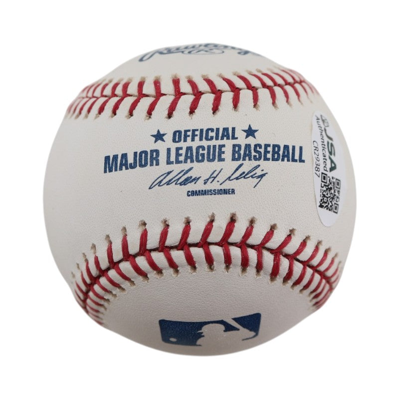 Al Lieter Florida Marlins Autographed Inscribed OMLB Baseball JSA COA