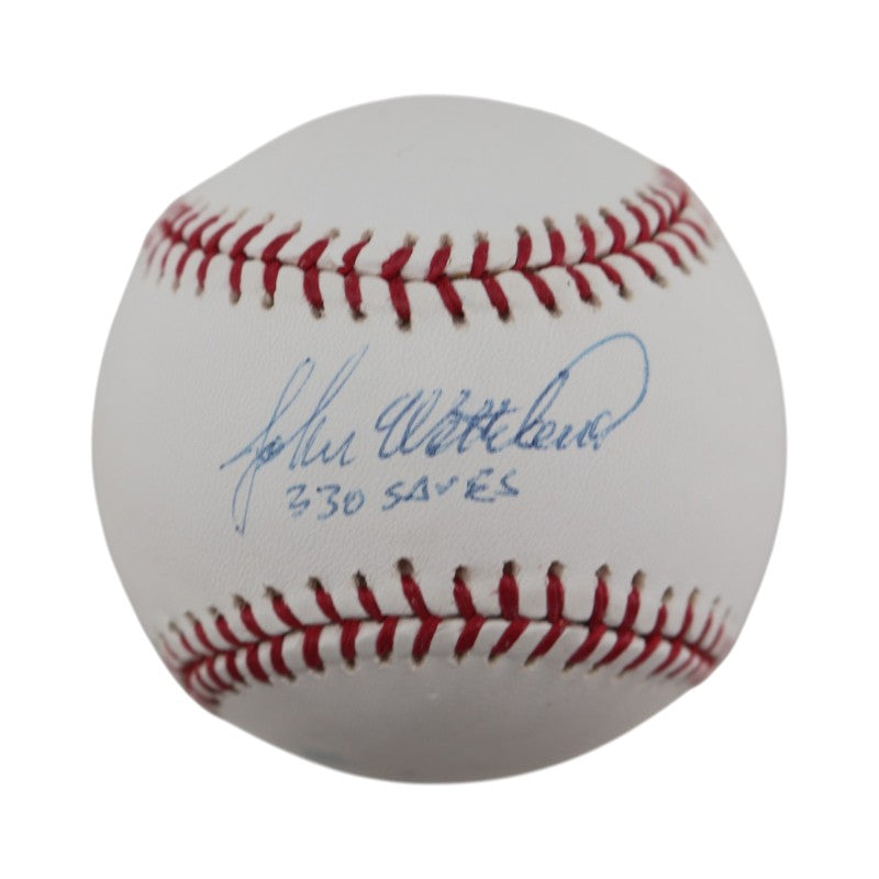John Wetteland Yankees Rangers Autographed Inscribed OMLB Baseball JSA COA