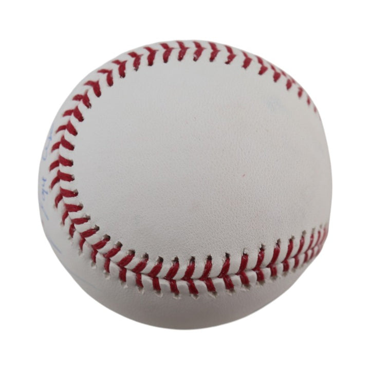 Mark Messier New York Rangers Autographed Inscribed OMLB Baseball JSA COA