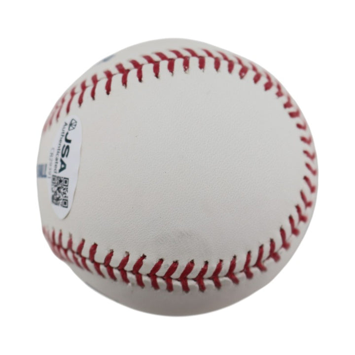 Gil Patterson New York Yankees Autographed Inscribed OMLB Baseball JSA COA
