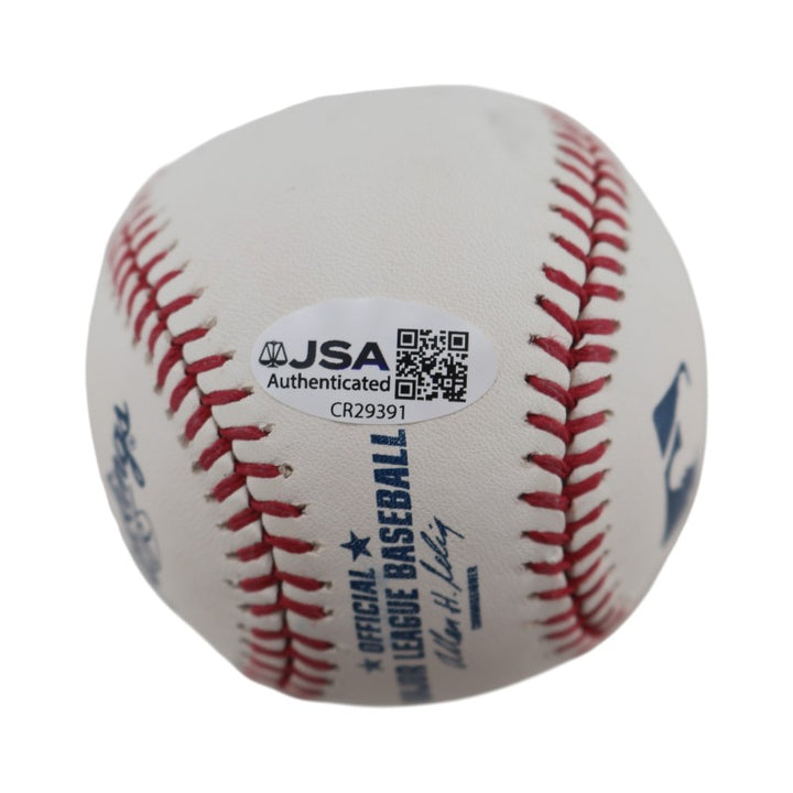 Gil Patterson New York Yankees Autographed Inscribed OMLB Baseball JSA COA