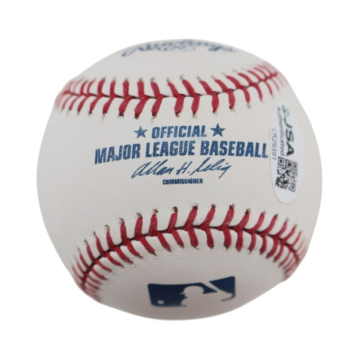 Gil Patterson New York Yankees Autographed Inscribed OMLB Baseball JSA COA