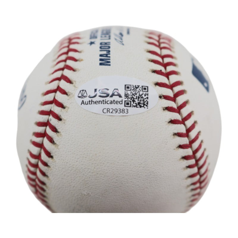 Chris Chambliss New York Yankees Autographed OMLB Baseball JSA COA