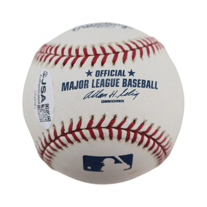 Chris Chambliss New York Yankees Autographed OMLB Baseball JSA COA