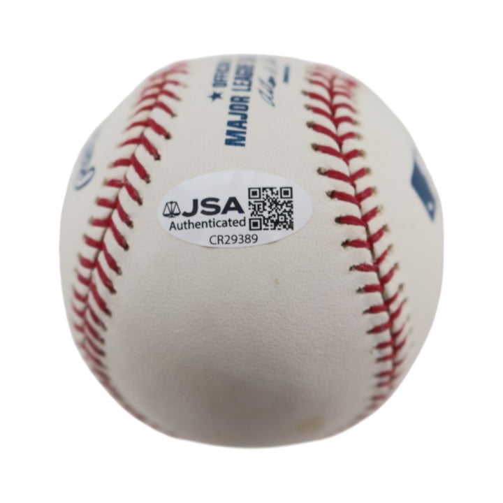 Hector Lopez New York Yankees Autographed Inscribed OMLB Baseball JSA  COA