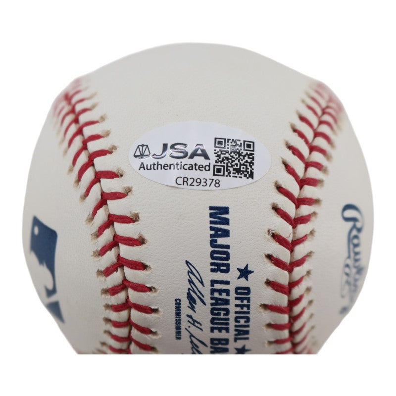 Bullet Bob Turley New York Yankees Autographed OMLB Baseball JSA COA