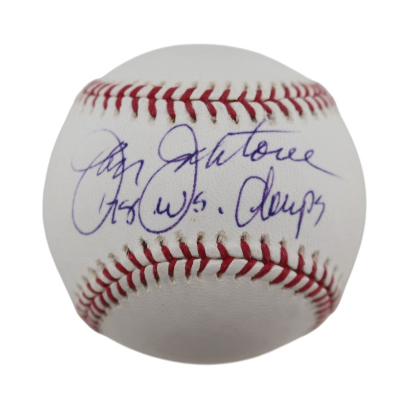 Jay Johnstone New York Yankees Autographed Inscribed OMLB Baseball JSA COA