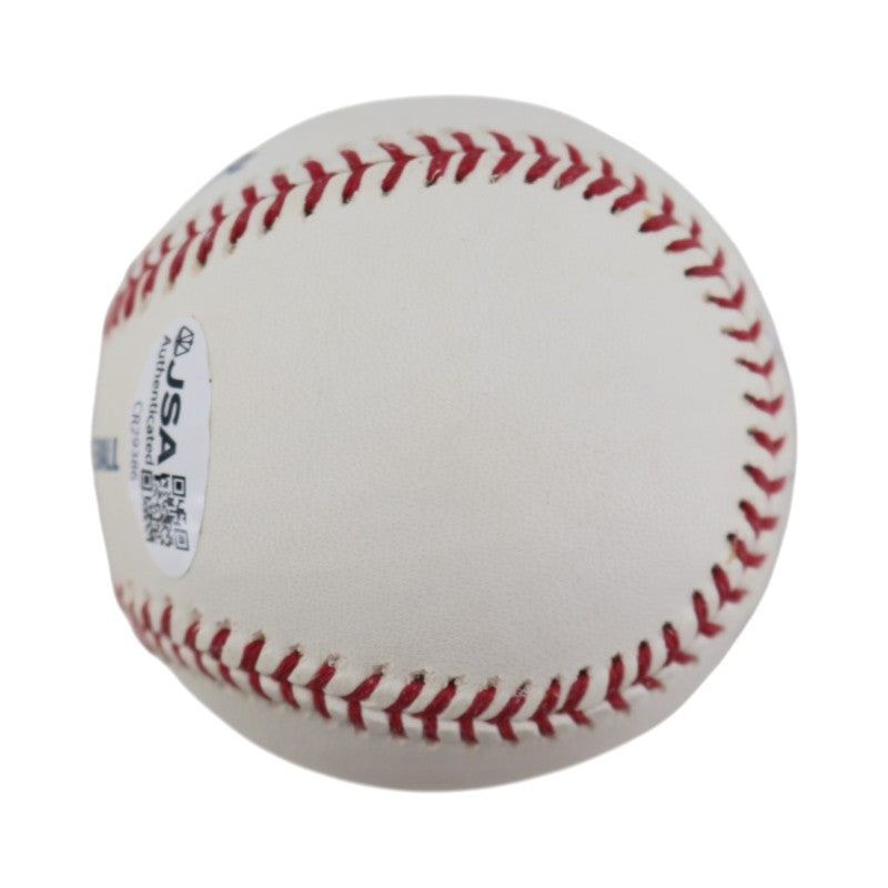 Jay Johnstone New York Yankees Autographed Inscribed OMLB Baseball JSA COA