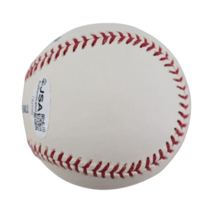 Jay Johnstone New York Yankees Autographed Inscribed OMLB Baseball JSA COA