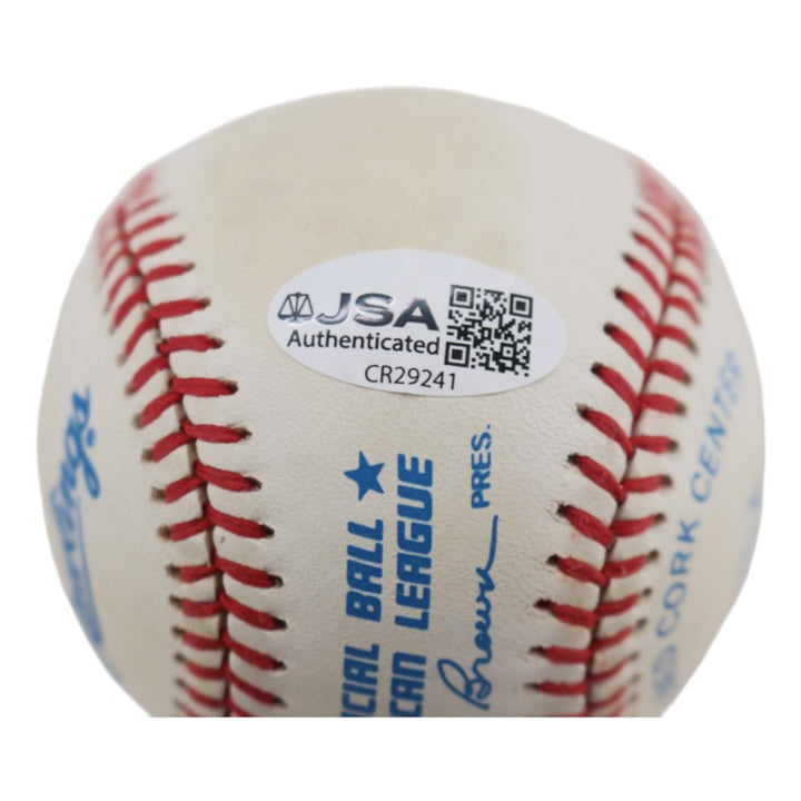 Tom Tresh New York Yankees Autographed OAL Baseball JSA  COA