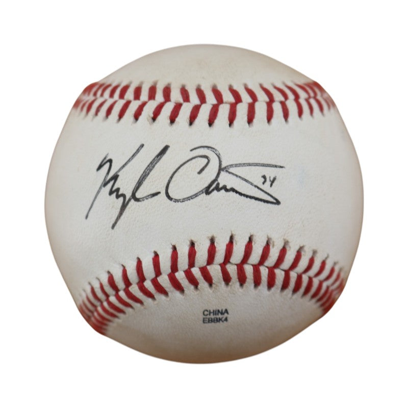 Kyle Davies Tokyo Yakult Swallows Autographed OIL Baseball JSA COA