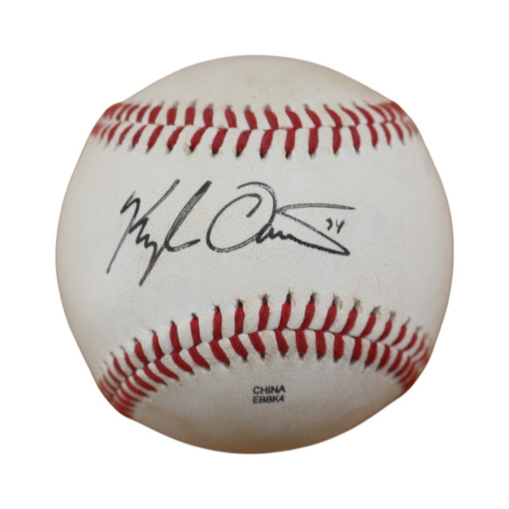 Kyle Davies Tokyo Yakult Swallows Autographed OIL Baseball JSA COA