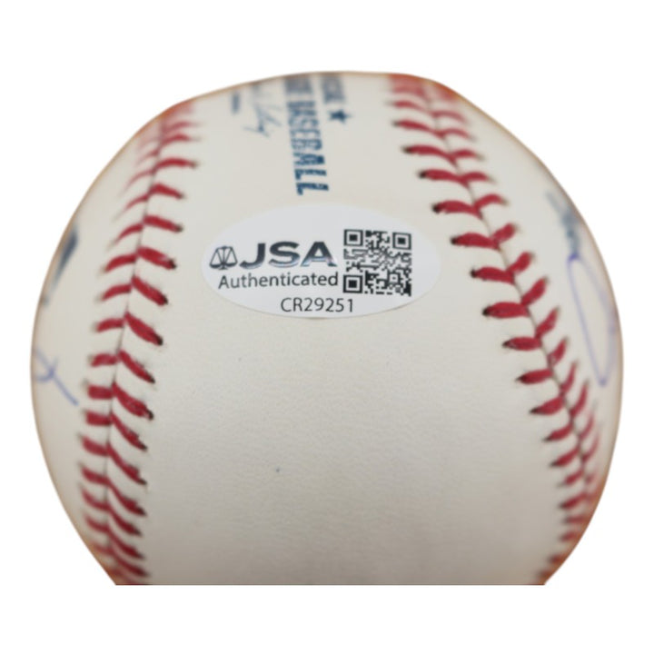 Nettles Randolph Dent Chambliss Yankees Mutli Signed OMLB Baseball JSA COA