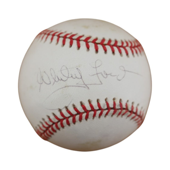 Whitey Ford New York Yankees Autographed OAL Baseball JSA COA