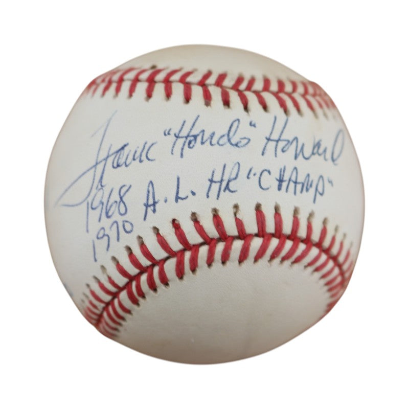 Frank Howard Washington Senators Autographed Inscribed OAL Baseball JSA COA