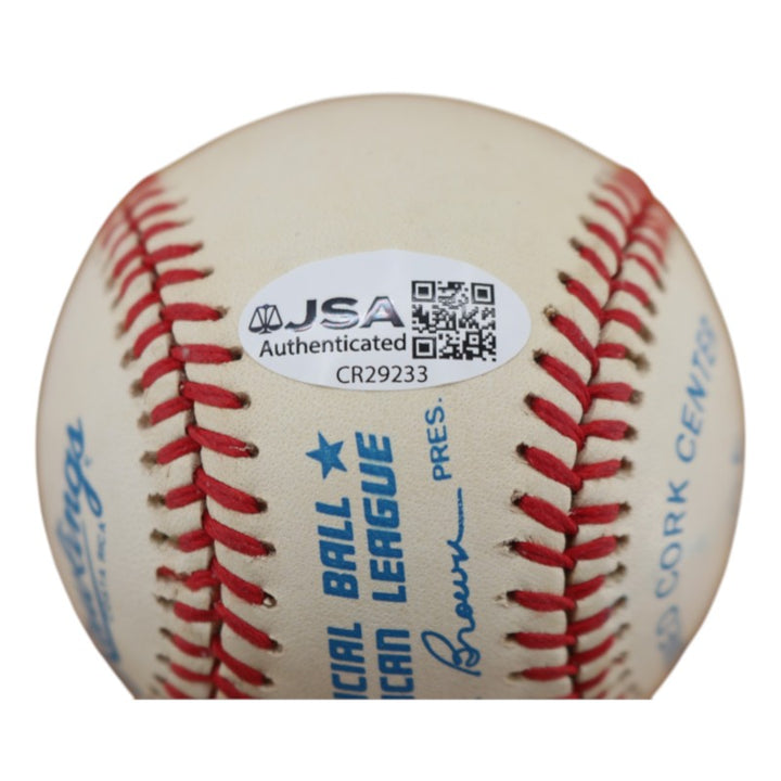 Frank Howard Washington Senators Autographed Inscribed OAL Baseball JSA COA