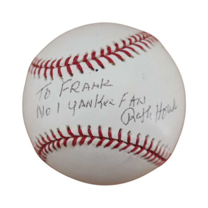 Ralph Houk New York Yankees Autographed Personalized OMLB Baseball JSA COA