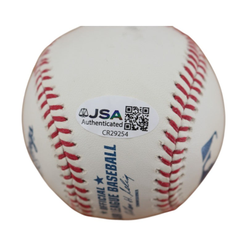 Roy White New York Yankees Autographed OMLB Baseball JSA COA