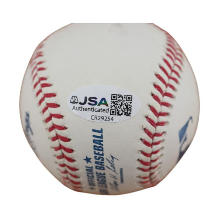 Roy White New York Yankees Autographed OMLB Baseball JSA COA