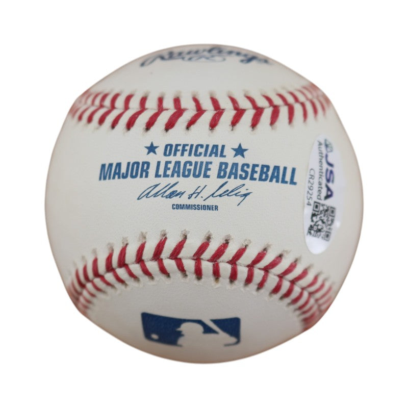 Roy White New York Yankees Autographed OMLB Baseball JSA COA