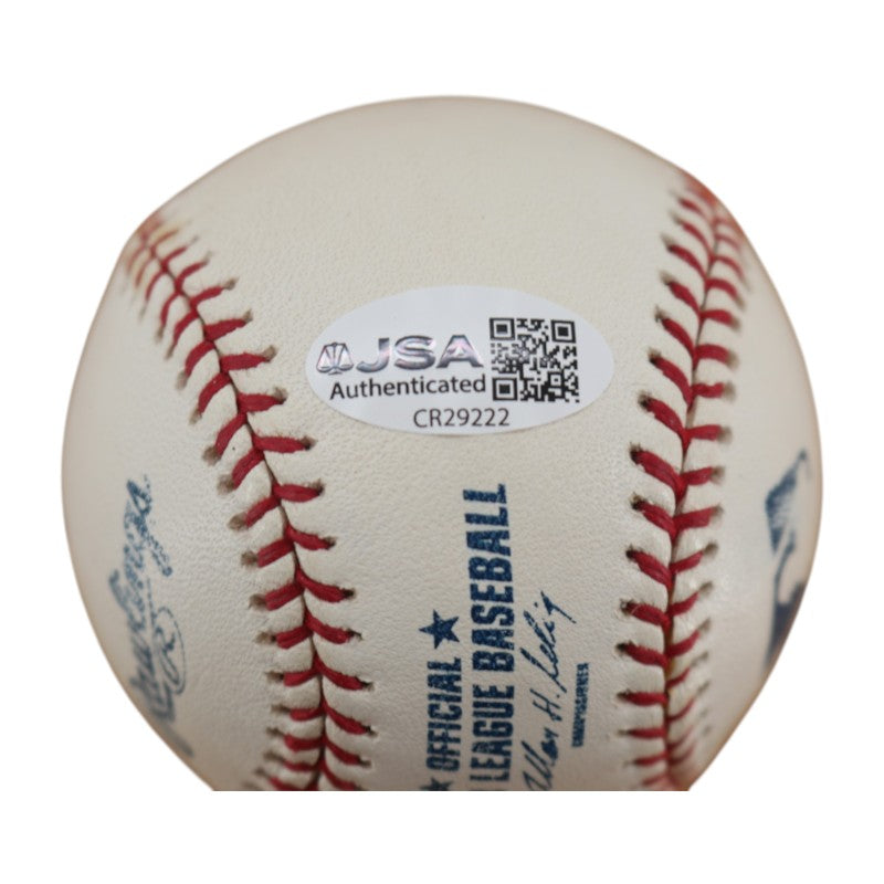 Joe Torre New York Yankees Autographed OMLB Baseball JSA  COA