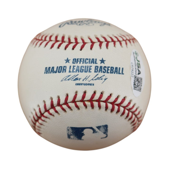 Joe Torre New York Yankees Autographed OMLB Baseball JSA  COA