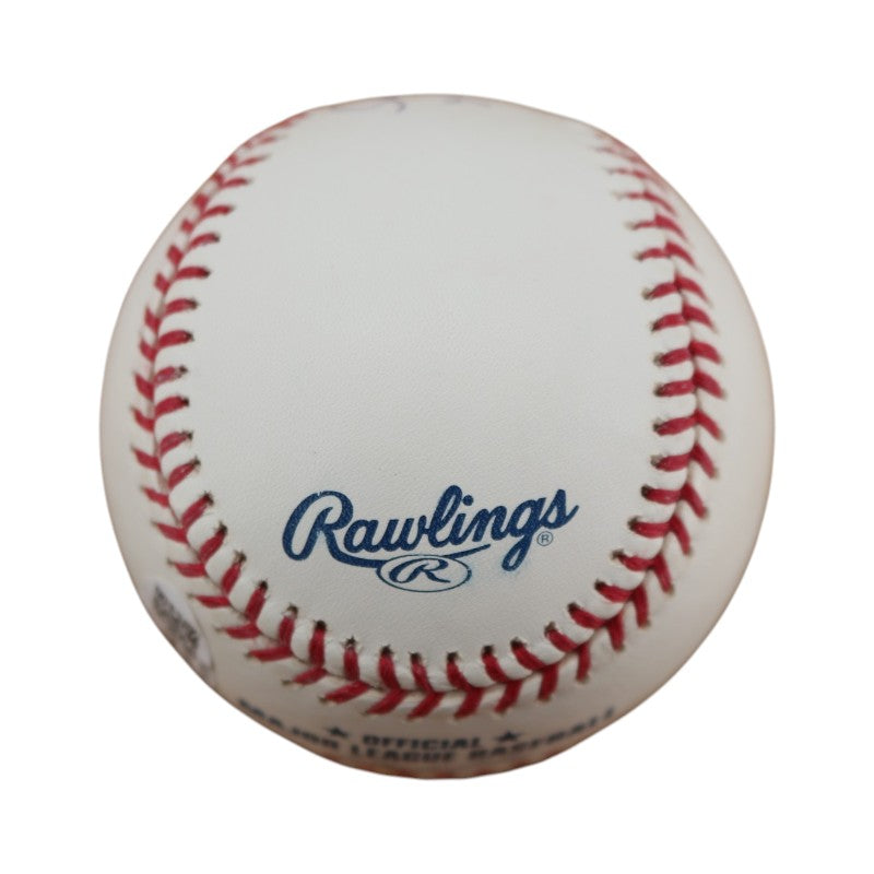 Bill Virdon New York Yankees Autographed Inscribed OMLB Baseball JSA COA