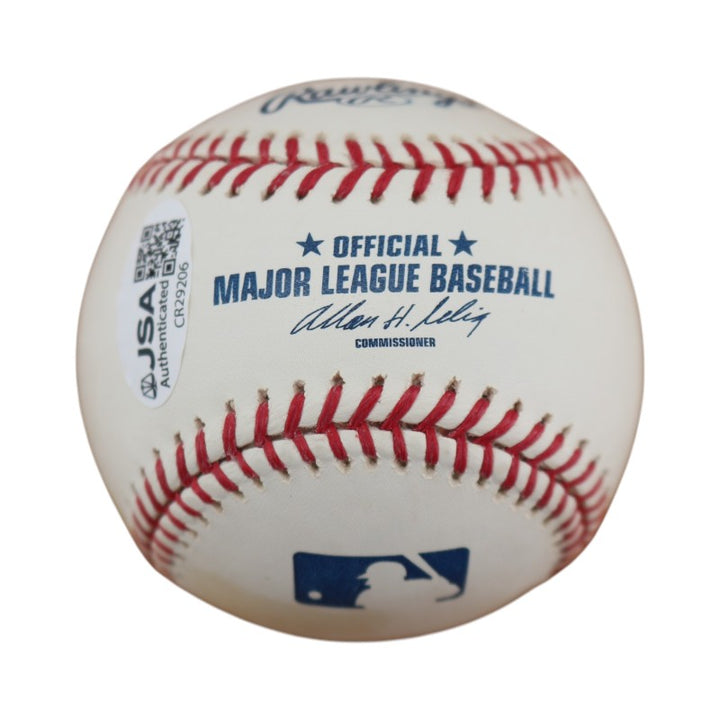 Bill Virdon New York Yankees Autographed Inscribed OMLB Baseball JSA COA