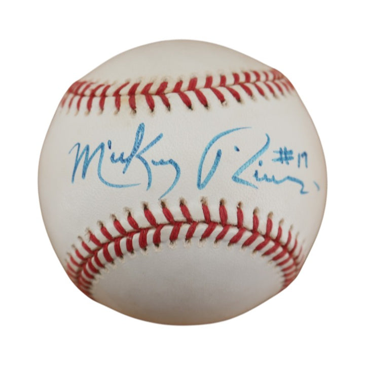 Mickey Rivers New York Yankees Autographed OAL Baseball JSA COA