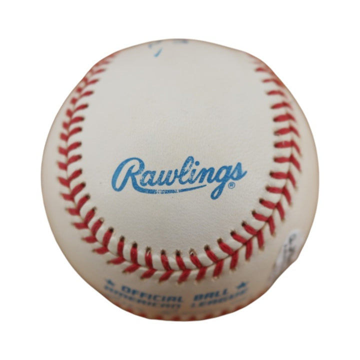 Mickey Rivers New York Yankees Autographed OAL Baseball JSA COA