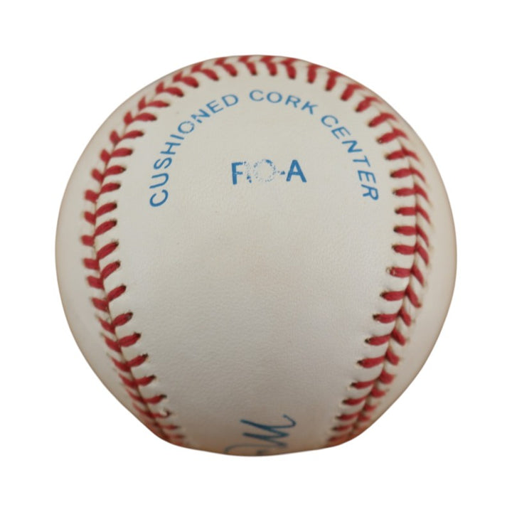 Mickey Rivers New York Yankees Autographed OAL Baseball JSA COA