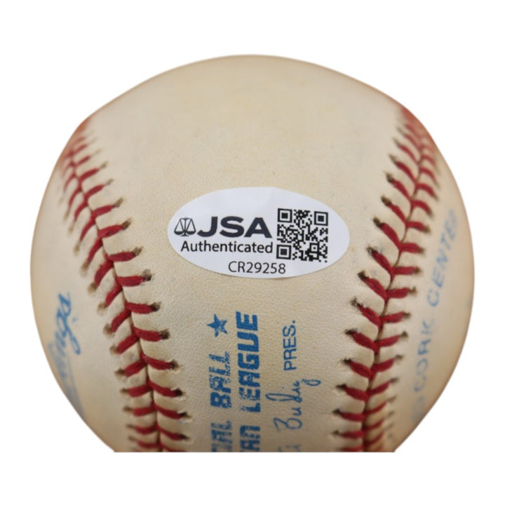 Chris Chambliss New York Yankees Autographed OAL Baseball JSA COA