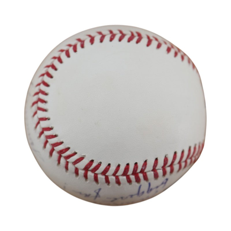 Tommy John New York Yankees Autographed Personalized OMLB Baseball JSA COA