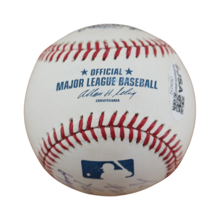 Tommy John New York Yankees Autographed Personalized OMLB Baseball JSA COA