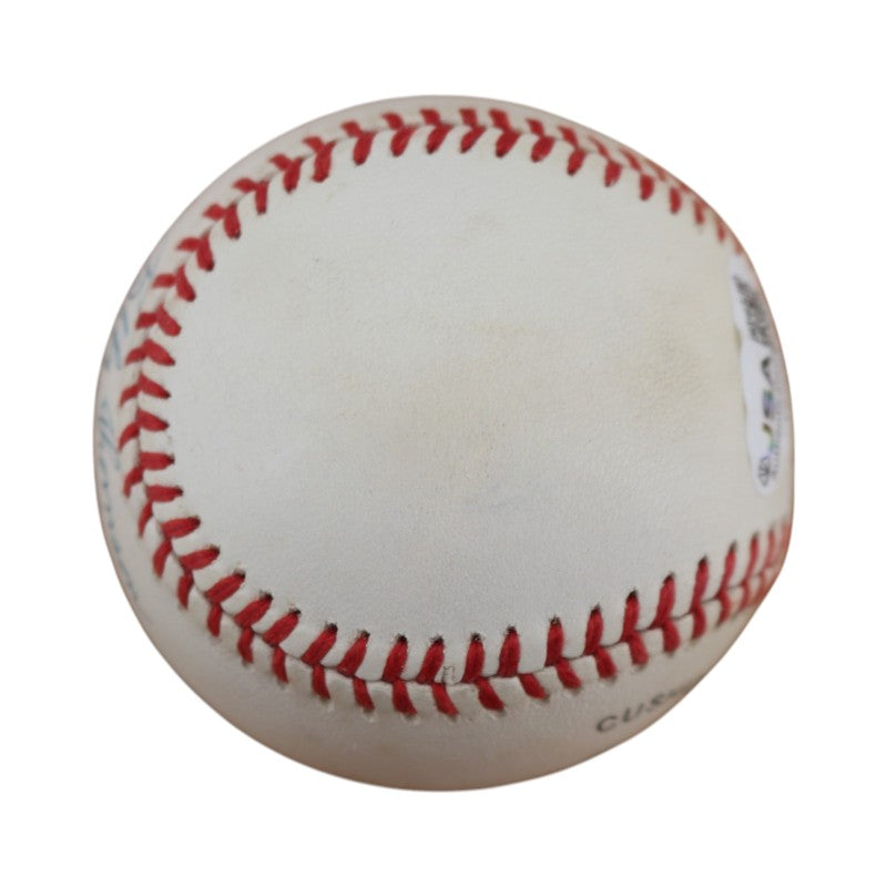 Bobby Thomson Ralph Branca Giants Dual Signed ONL Baseball JSA COA