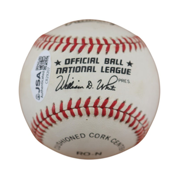 Bobby Thomson Ralph Branca Giants Dual Signed ONL Baseball JSA COA