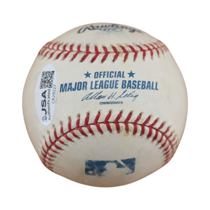 Johnny Damon New York Yankees Autographed OMLB Baseball JSA COA