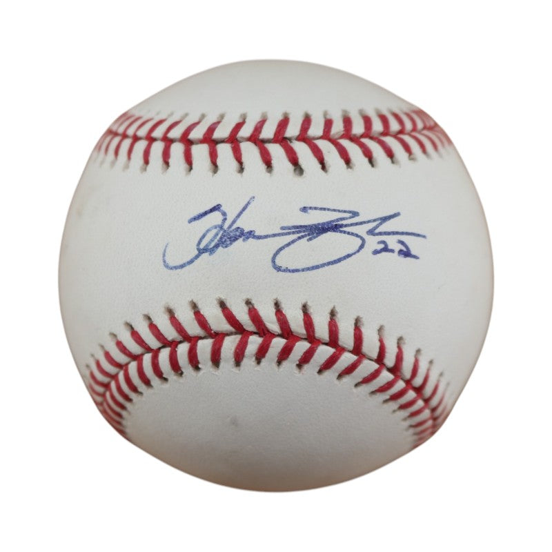 Homer Bush New York Yankees Autographed OMLB Baseball JSA COA