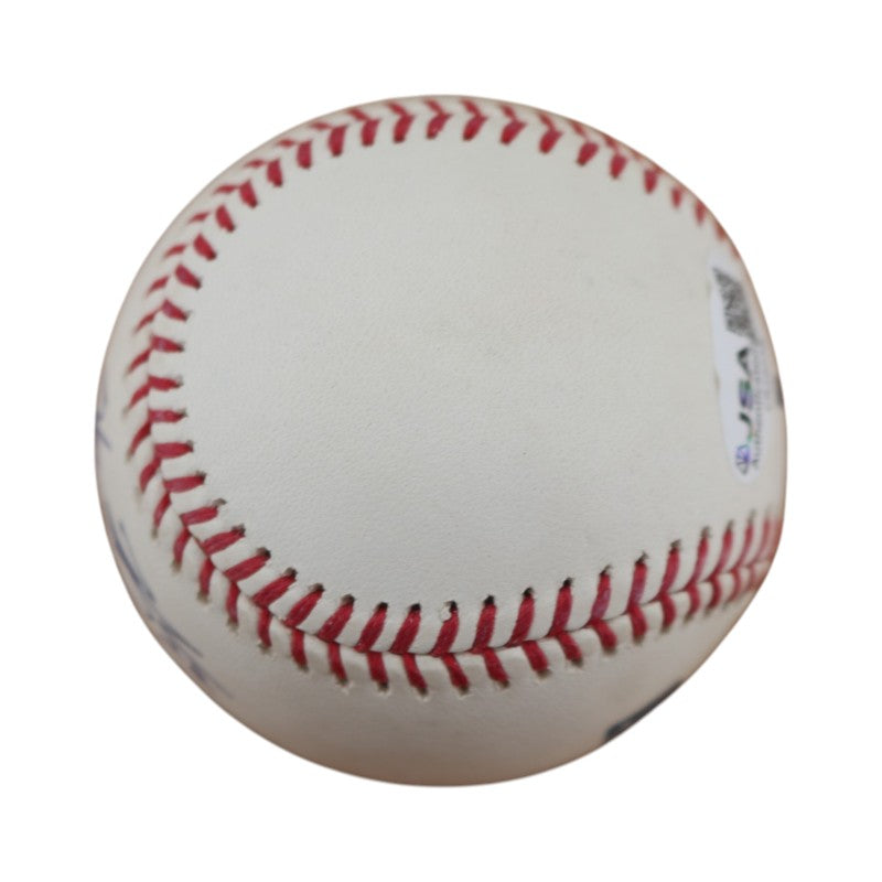 Homer Bush New York Yankees Autographed OMLB Baseball JSA COA