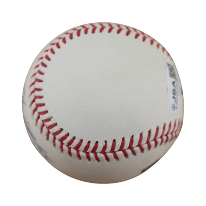 Homer Bush New York Yankees Autographed OMLB Baseball JSA COA