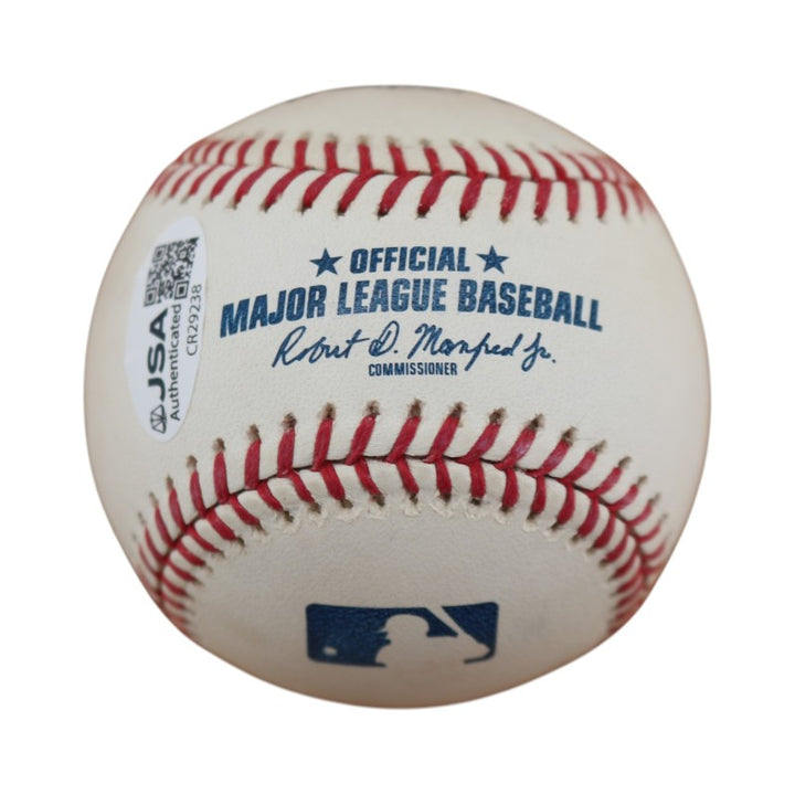 Homer Bush New York Yankees Autographed OMLB Baseball JSA COA