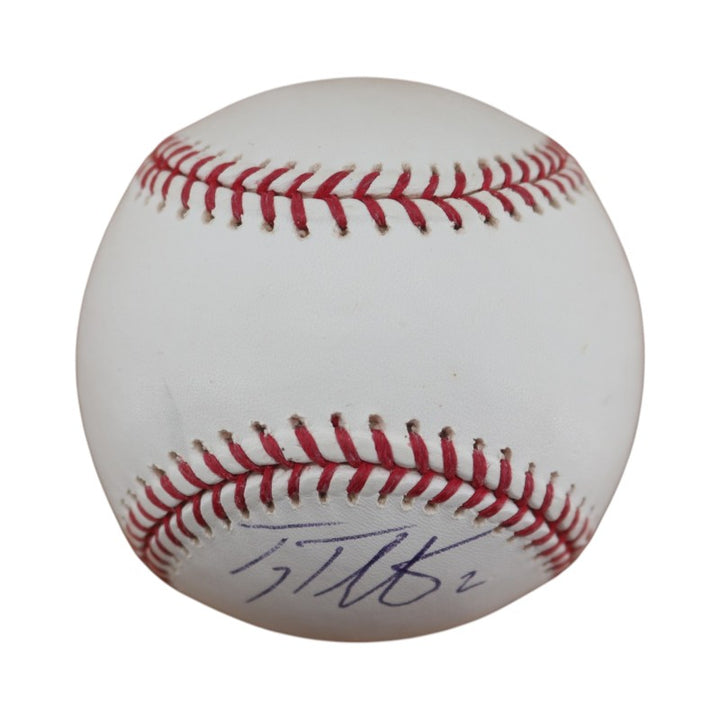 Troy Tulowitzki Colorodo Rockies Autographed OMLB Baseball JSA COA