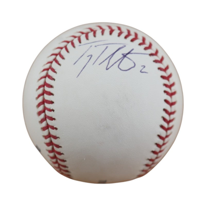 Troy Tulowitzki Colorodo Rockies Autographed OMLB Baseball JSA COA