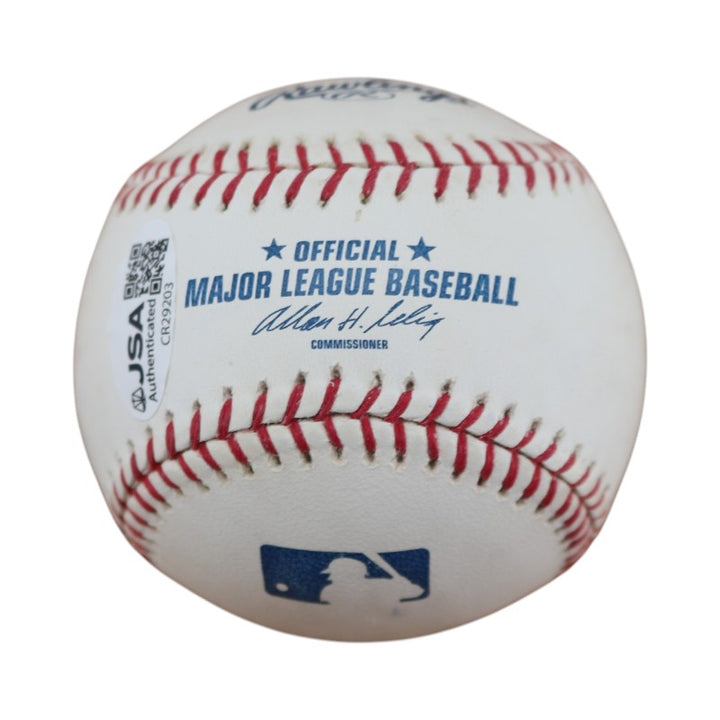 Roy White New York Yankees Autographed OMLB Baseball JSA COA