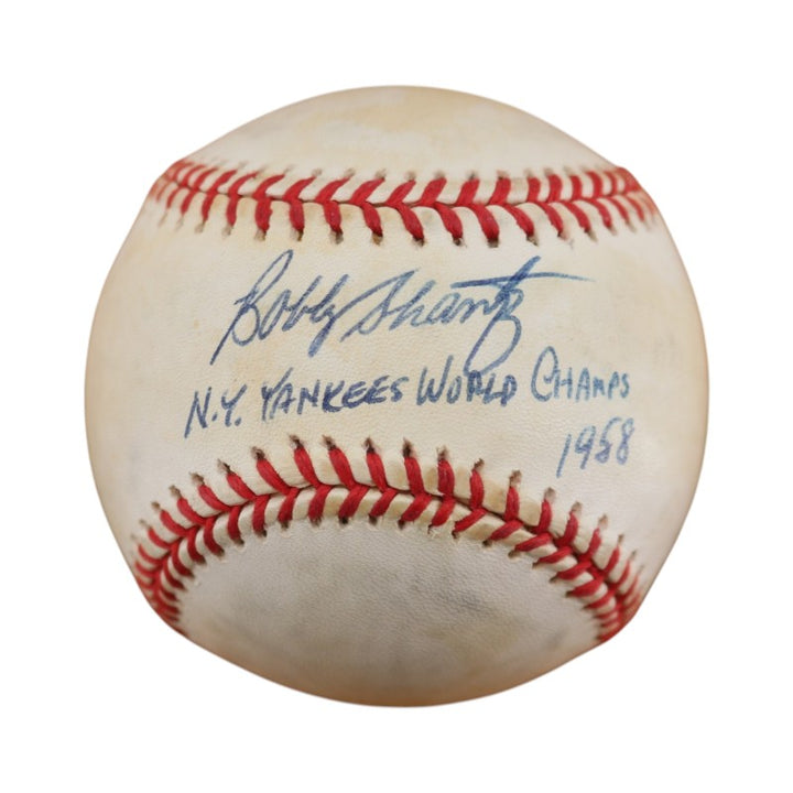 Bobby Shantz New York Yankees Autographed Inscribed OAL Baseball JSA COA