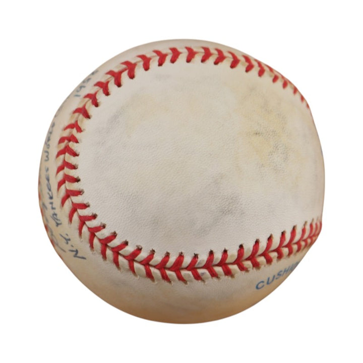 Bobby Shantz New York Yankees Autographed Inscribed OAL Baseball JSA COA