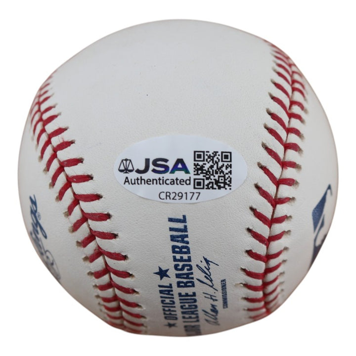 Oscar Gamble New York Yankees Autographed OMLB Baseball JSA COA