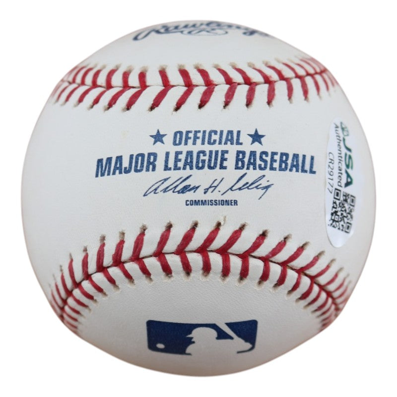 Oscar Gamble New York Yankees Autographed OMLB Baseball JSA COA