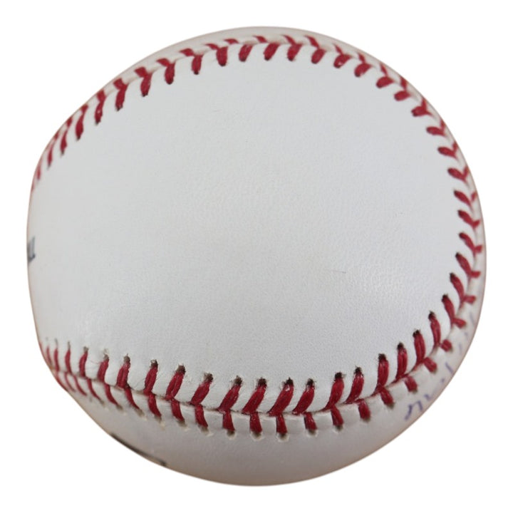 Al Leiter Florida Marlins Autographed Inscribed OMLB Baseball JSA  COA