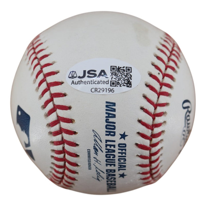 Al Leiter Florida Marlins Autographed Inscribed OMLB Baseball JSA  COA